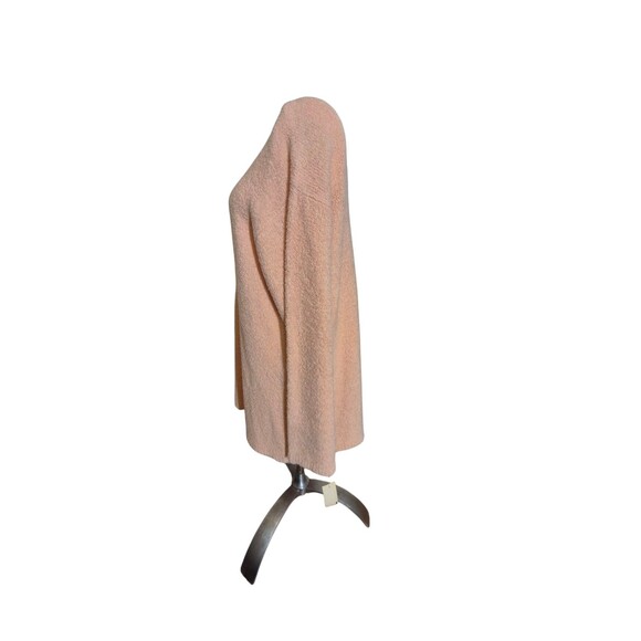 Liz Claiborne VTG 90s Y2K Wool Sweater Oversized V-neck Tunic Peach sz M NEW - Picture 2 of 5